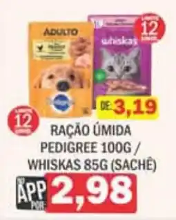Supermercados Mendonça Ração úmida pedigree / whiskas oferta