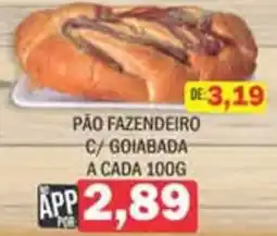 Supermercados Mendonça pão fazendeiro c/ goiabada oferta