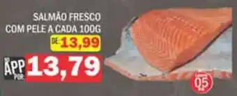 Supermercados Mendonça Salmão fresco com pele oferta