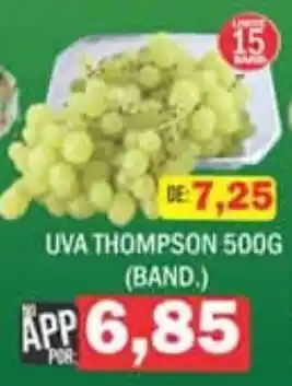 Supermercados Mendonça uva thompson oferta