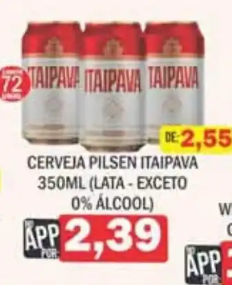 Supermercados Mendonça Cerveja pilsen itaipava oferta