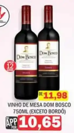 Supermercados Mendonça vinho de mesa dom bosco oferta