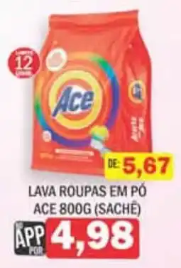 Supermercados Mendonça lava roupas em pó ace oferta