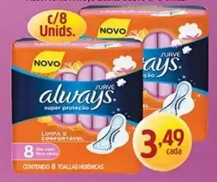 Supermercados Guanabara Always super proteção oferta