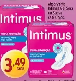 Supermercados Guanabara Absorvente Intimus Gel Seca ou Suave oferta