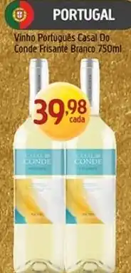 Supermercados Guanabara Vinho Português Casal Do Conde Frisante Branco oferta