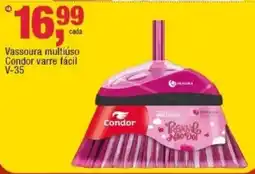 Frangolândia Vassoura multiuso Condor varre fácil V-35 oferta