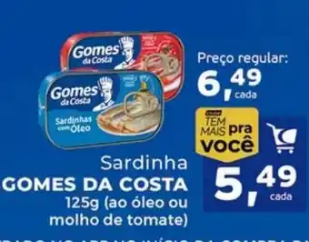 Cometa Supermercados Sardinha gomes da costa oferta