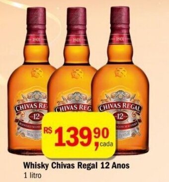 Whisky Chivas Regal 12 anos 1L