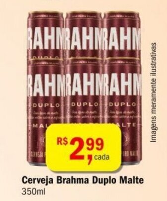 Cerveja Brahma Duplo Malte 350ml