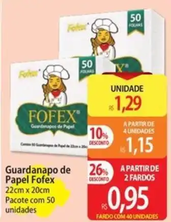 Atacadão Guardanapo de Papel Fofex oferta