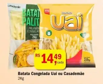 Ultrabox Batata Congelada Uai ou Casademae 2kg oferta