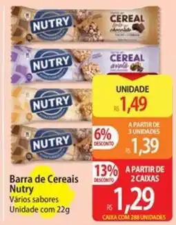 Atacadão Barra de Cereais Nutry Vários sabores oferta