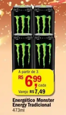 Ultrabox Energetico Monster Energy Tradicional 473ml oferta