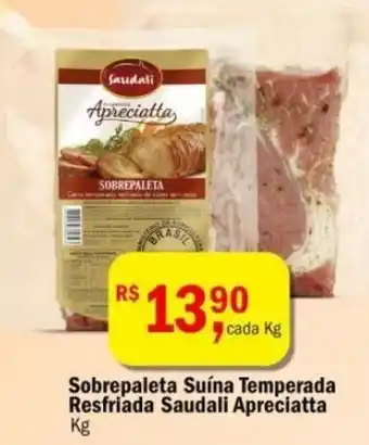 Sobrepaleta suina temperada resfriada Saudali Apreciatta 1kg