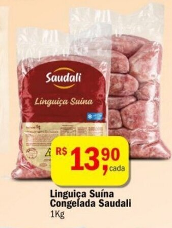 Ultrabox Linguica Suina Congelada Saudali 1kg oferta