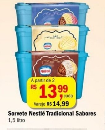 Ultrabox Sorvete Nestle Tradicional Sabores 1.5L oferta