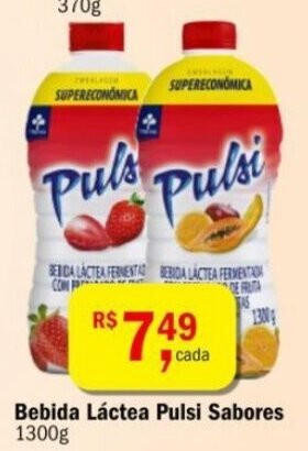Ultrabox Bebida Lactea Pulsi Sabores 1300g oferta