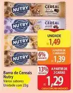 Atacadão Nutry - barra de cereais oferta
