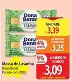 Atacadão Dona benta - massa de lasanha oferta