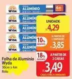 Atacadão Wyda - folha de alumínio oferta