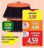 Atacadão Condor - vassoura limpa piso oferta