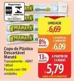 Atacadão Maratá - copo de plástico descartavel oferta