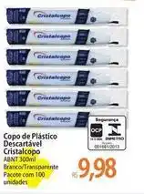 Atacadão Arno - copo de plástico descartável cristalcopo oferta