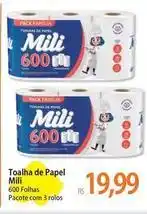 Atacadão Mili - toalha de papel oferta