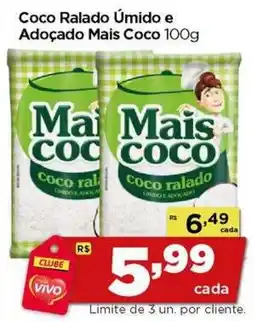 Rede Vivo Coco ralado úmido e adoçado mais coco oferta