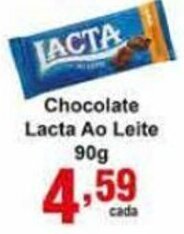 Rossi Supermercado Chocolate Lacta ao leite 90g oferta
