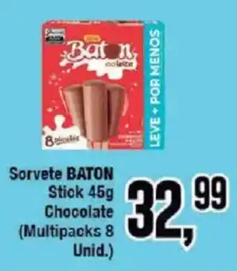 Redeconomia Sorvete BATON Stick Chocolate oferta