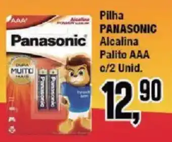 Redeconomia Pilha panasonic alcalina palito aaa oferta
