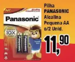 Redeconomia Pilha panasonic alcalina pequena aa oferta