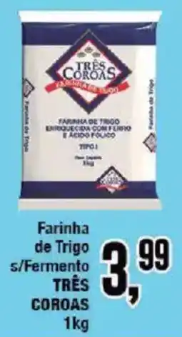 Redeconomia Farinha de Trigo s/Fermento TRÊS COROAS oferta
