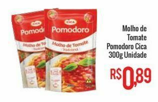 Mart Minas Molho de tomate pomodoro cica 300g oferta