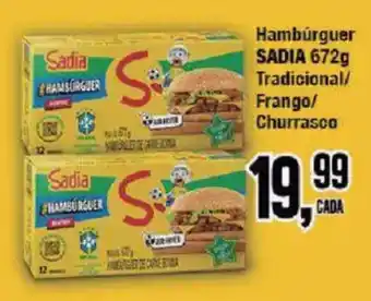 Redeconomia Hambúrguer sadia 672g oferta