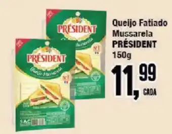 Redeconomia Queijo Fatiado Mussarela Président oferta