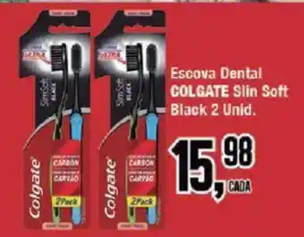 Redeconomia Escova Dental Colgate Slim Soft Black oferta