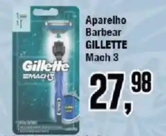 Redeconomia Aparelho Barbear Gillette Mach 3 oferta