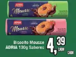 Redeconomia Biscoito Mousse ADRIA 130g Sabores oferta