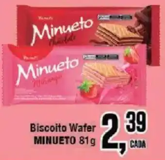 Redeconomia Biscoito Wafer Minueto oferta