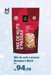 Sam's Club Mix - de nuts e passas oferta