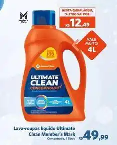 Sam's Club Member's mark - lava-roupas líquido ultimate oferta