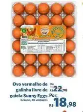 Sam's Club Sunny - ovo vermelho de galinha livre de gaiola eggs oferta