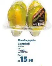 Sam's Club Mamão papaia clamshell oferta