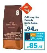 Sam's Club Santa alicia - café em grãos fazenda oferta