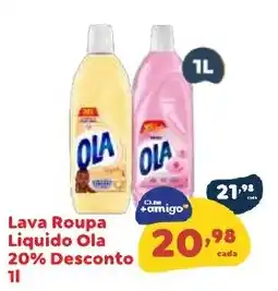Amigão Calçados Lava Roupa Líquido Ola oferta