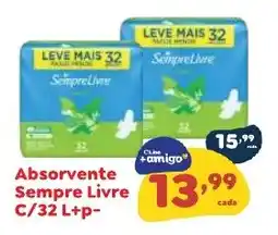 Amigão Calçados Absorvente sempre livre oferta