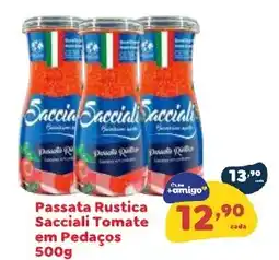 Amigão Calçados Passata Rustica Sacciali Tomate em Pedaços oferta